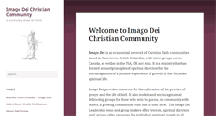Desktop Screenshot of imagodeicommunity.ca